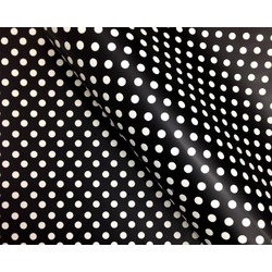 Wrapping Paper - 500mm x 60M - Black Polka Dots